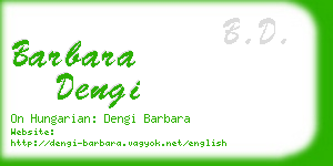 barbara dengi business card